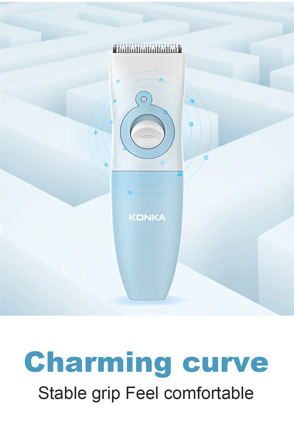 Aparadores de Cabelo Exigível à Prova Konka Silencioso Bebê Cabelo Clippers Crianças Abs Lâmina Cerâmica Usb Dwaterproof Água Carregamento Rápido 5 Cheap Aparadores de pelo