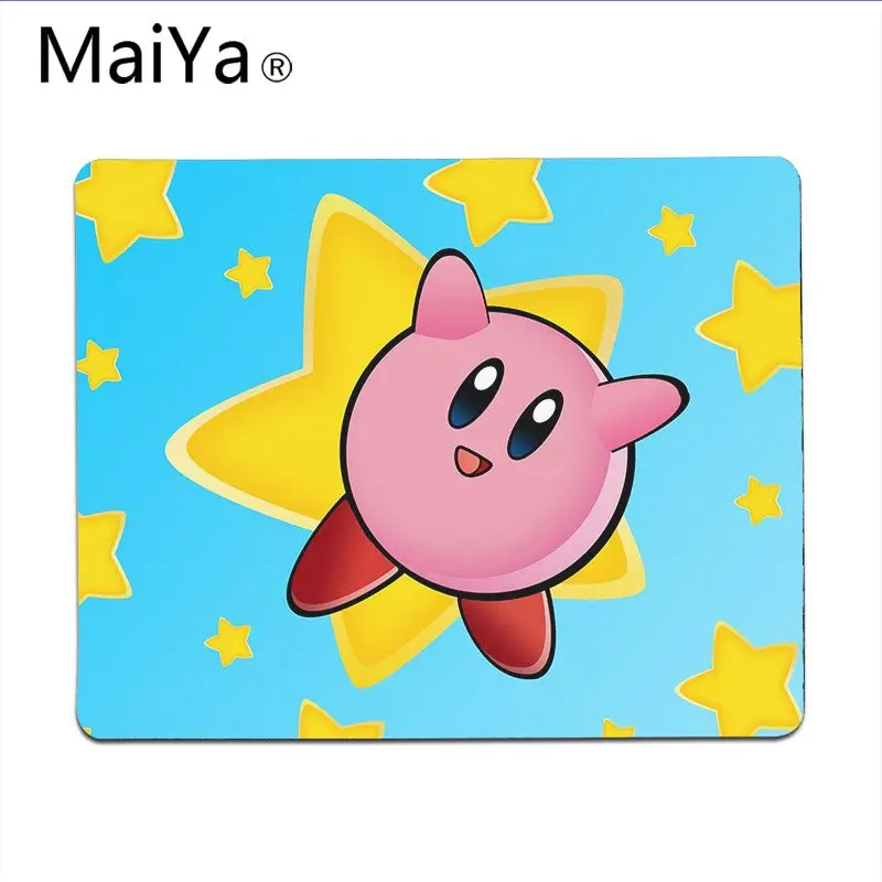 Lock Edge18x22cm Maiya Top Quality Cute Kirby Laptop Gaming Mice Mousepad Free Shipping Large Mouse Pad Keyboards Mat - Цвет: Lock Edge18x22cm
