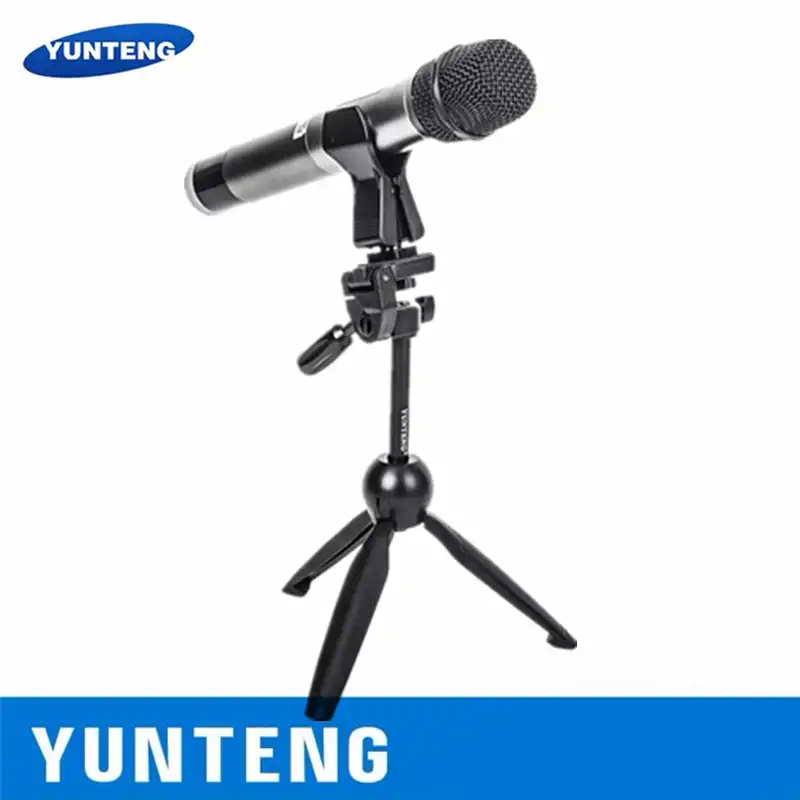 Yunteng 2280 マイクスタンドベースミニ撮影カメラビデオ録画多機能デスクトップミニ三脚スマートフォン 三脚 Aliexpress
