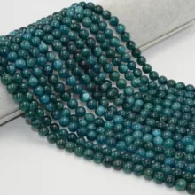 Натуральный зеленый Апатит Свободные Круглые бусины 8 мм