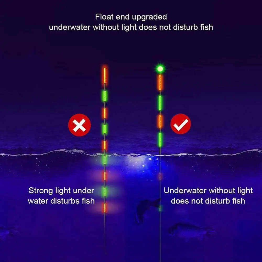 Fishing Float Luminous Drift Tail LED Smart Sensitive Electronic Floats Buoy Outdoor Accessories
