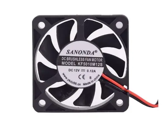 

Двухпроводной Вентилятор охлаждения сервера SANONDA KF5010M12S DC 12 В 0.12A 50x50x10 мм