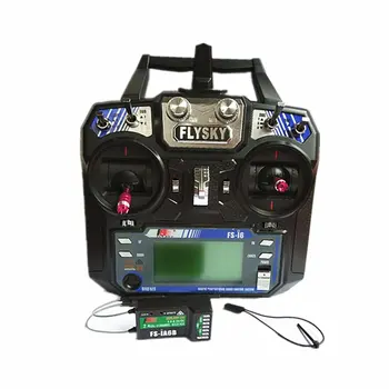 

Flysky FS-i6 FS I6 2.4G 6ch RC Transmitter, Remote Controller with FS-ia6B Receiver Neutral Plastic