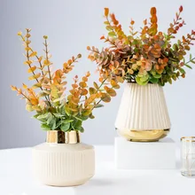 Handmade eucalyptus leaf money leaf simulation European artificial green plant fake flower plant leaf material decoration DIY