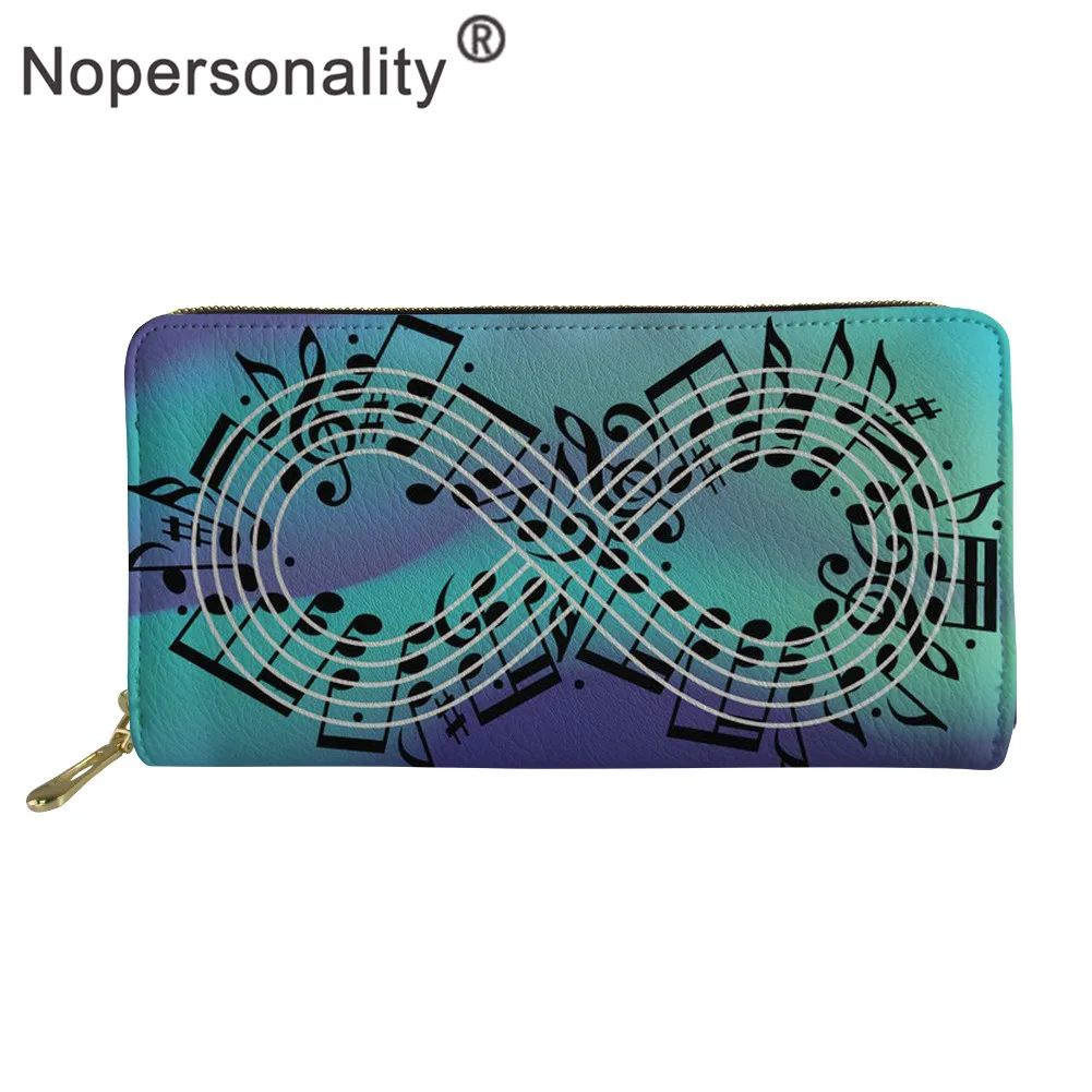 Nopersonality дизайн в виде музыкальной ноты женские кошельки Pinano принт телефон сумка милые девушки дамы клатч портмоне держатели кредитных карт - Цвет: L3977Z21