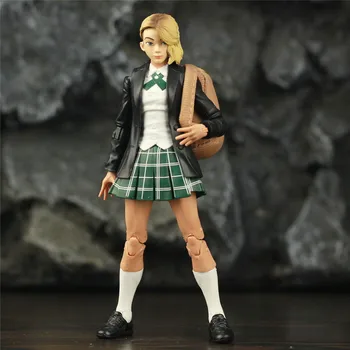 

Into the Spider Verse Gwen Stacy School Uniform Spiderman 6" Action Figure Custom Marvel Legends Amazing Spider-Man Toys Doll