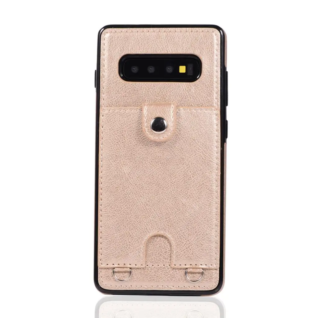 Чехол для samsung S10E S9 S8 плюс S7 Edge кожаный чехол-футляр для телефона карточный ремешок через плечо на длинной цепочке Fundas для Примечание 10 Plus, 8, 9