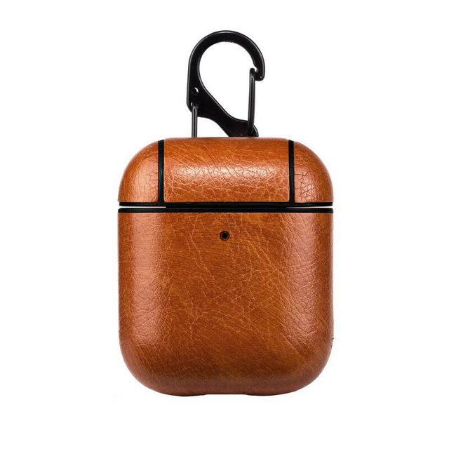 Leather Case For Airpods 2nd 2 1 Luxury Protective Cover With Anti-lost Buckle Case For Air Pods 2 1 Headphone Earpods Fundas