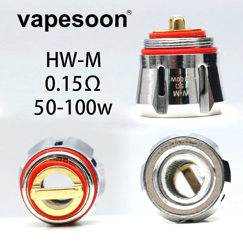 10 шт. vapesoon HW M 0.15ohm N 0.2ohm Сменная Головка Катушки для атомайзера Ello Duro Vate Mini TS Tank IJust 3