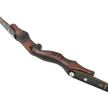 

High quality 19" Wooden ILF Archery Bow Riser Handle Takedown American Recurve Bow Handle Right Hand For Outdoor Hunting
