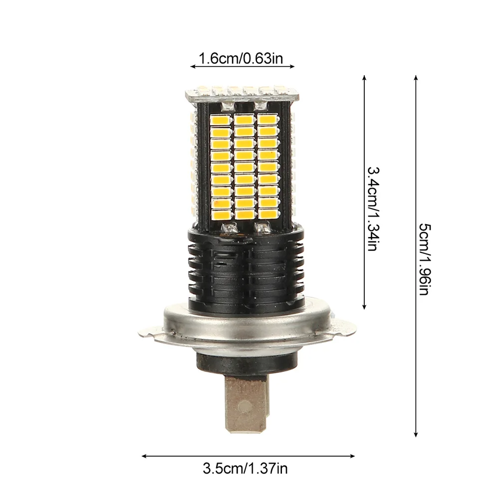 2 шт. авто светодиодный Противотуманные фары 3014SMD 3200LM 12 V-24 V автомобиля лампы Водонепроницаемость