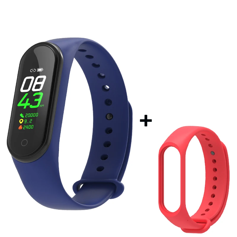 As shown 14 M4 смарт-браслет спортивный водонепроницаемый фитнес-браслет SmartBand дает дополнительный ремень кровяное давление пульсометр для мужчин женщин детей - Цвет: As shown 14