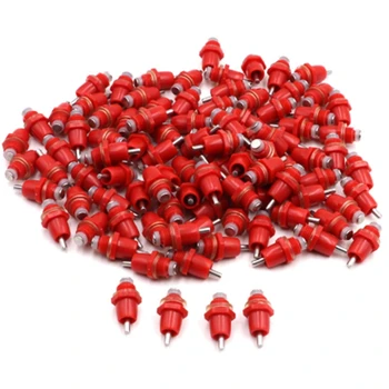 

100Pcs Spring Type Chicken Red Nipples Drinking Chicken with Automatic Water Dispenser Chicken Mouth Drinking Water