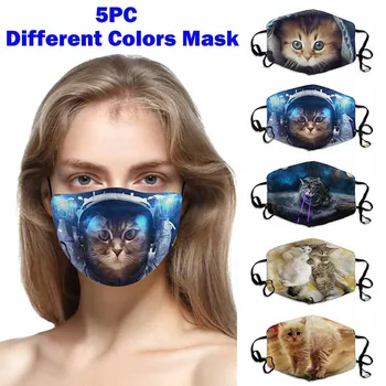 

PM2.5 Face Print Mask Quick Reusable Washable Protection Cover Breathable Dustproof Facemask Reusable Scarf Flag Bandana#3
