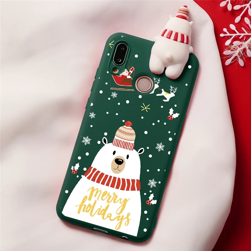 Kblv-sdjzbjx Санта Клаус олень для ТПУ huawei Honor 8X 7X 9X Pro 10 20 9 10i Коврики 20 10 30 Lite Y5 Y6 Y7 Y9 Prime Pro Рождество чехол - Цвет: Kblv-sdjzbjx
