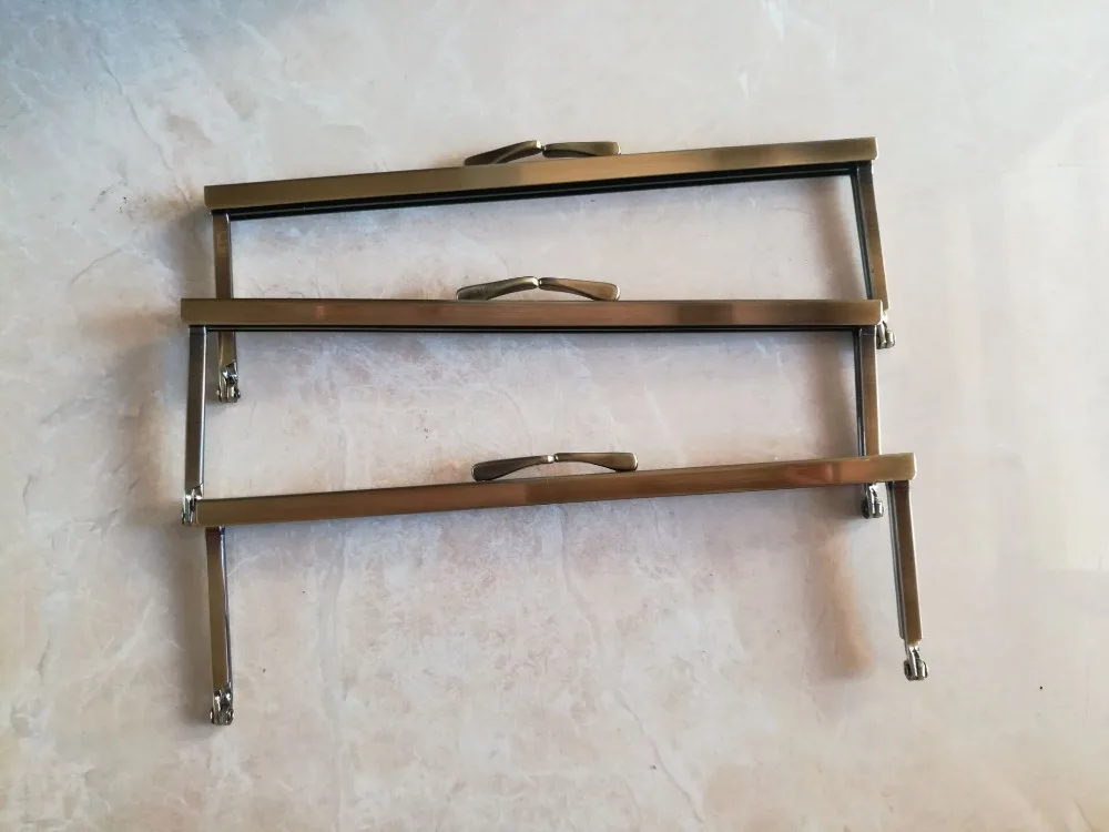 Metal Purse Frames, Rectangular 8" X 2.5" Antique Brass Fh08m-ab 5 Pcs Fashion Diy Handbag Accessories Metal Purse Frame Handle