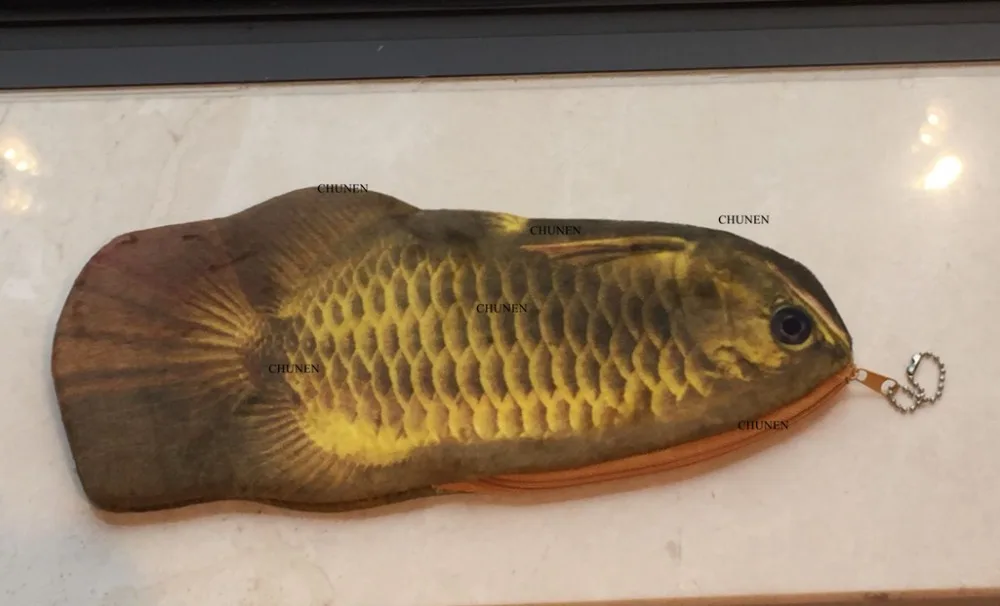 Новинка 2 цвета, большой объем рыбы плюшевый Кошелек, Дамская плюшевая игрушка Портмоне кошелек