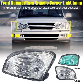 

2PCS Signal Lamp Fit for LexusLX470 1998-2000 2001 2002 2003 2004 2005 2006 2007 Front Bumper Turn Signals Corner Light Lamp