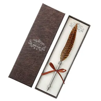 

Retro Quill Dip Feather Pen Fountain Pens Calligraphy Supplies Writing Tool New 090F