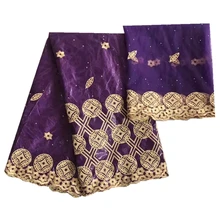 Blesing вышитые базен riche getzner с тюлем кружева синий африканский ткань bazin brode getzner для женщин платье оптом