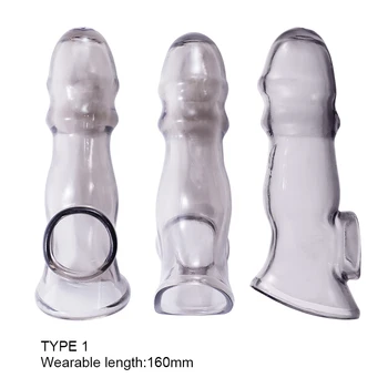 ManNuo Reusable Condoms For Men Penis Enlargement Extender Sleeve Soft Penis Cock Rings Sex Toys Adult Sex Products Sex Shop 88 4