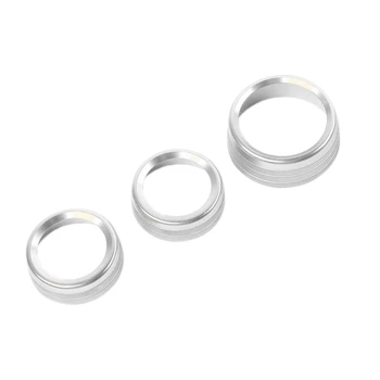 

Air Conditioner Switch CD Button Knob for Dodge Challenger 2015-2019(Aluminum Alloy Silver)