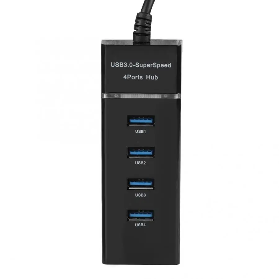 4 порта USB3.0 концентратор зарядная док-станция 5 Гбит/с зарядный концентратор адаптер для телефона/планшета/ПК/Windows зарядный концентратор