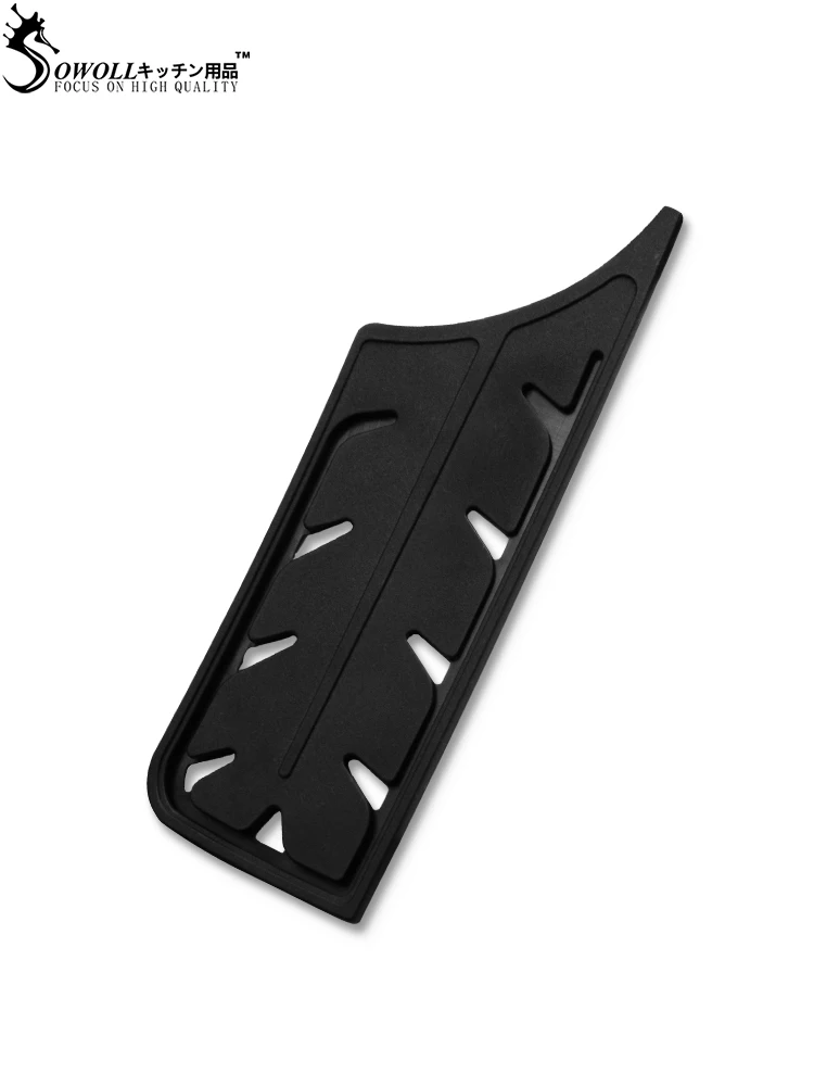 SOWOLL брендовый черный пластиковый чехол для ножей для одиночного ножа из нержавеющей стали " 7" " 3,5" дюймов ножевой Футляр блок и рулон сумки - Цвет: 7 cleaver cover