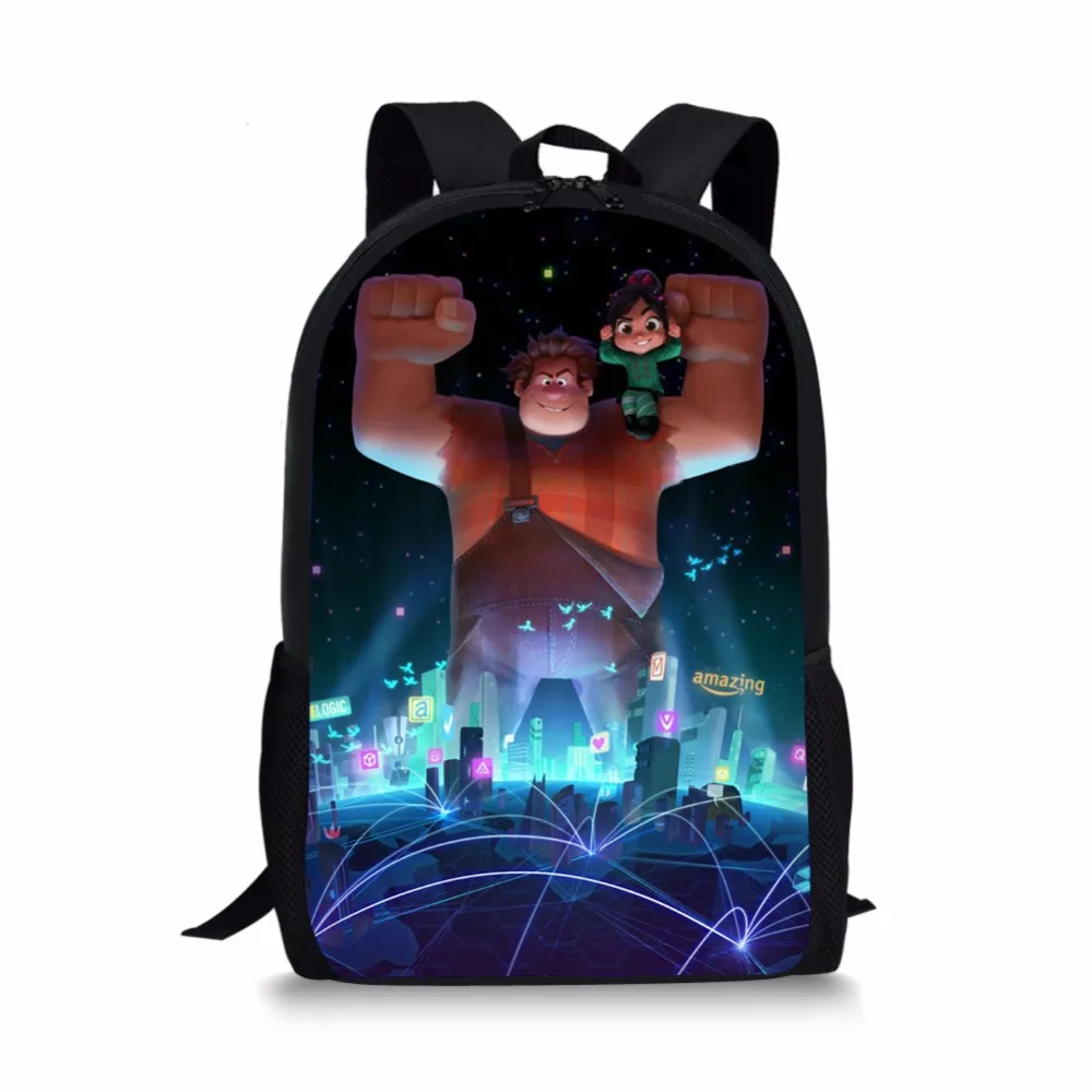 HaoYun, модный детский рюкзак, Wreck-It, Ральф, сумки для книг, для мальчиков, Mochila Infantil, От 1 до 6 лет, Ральф, школьная сумка, детский рюкзак