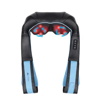 

Electric Neck Massager Cordless Rechargeable 3 Gears Adjustable Speed Heating Back Shoulder Body Massager With Lithium Battery