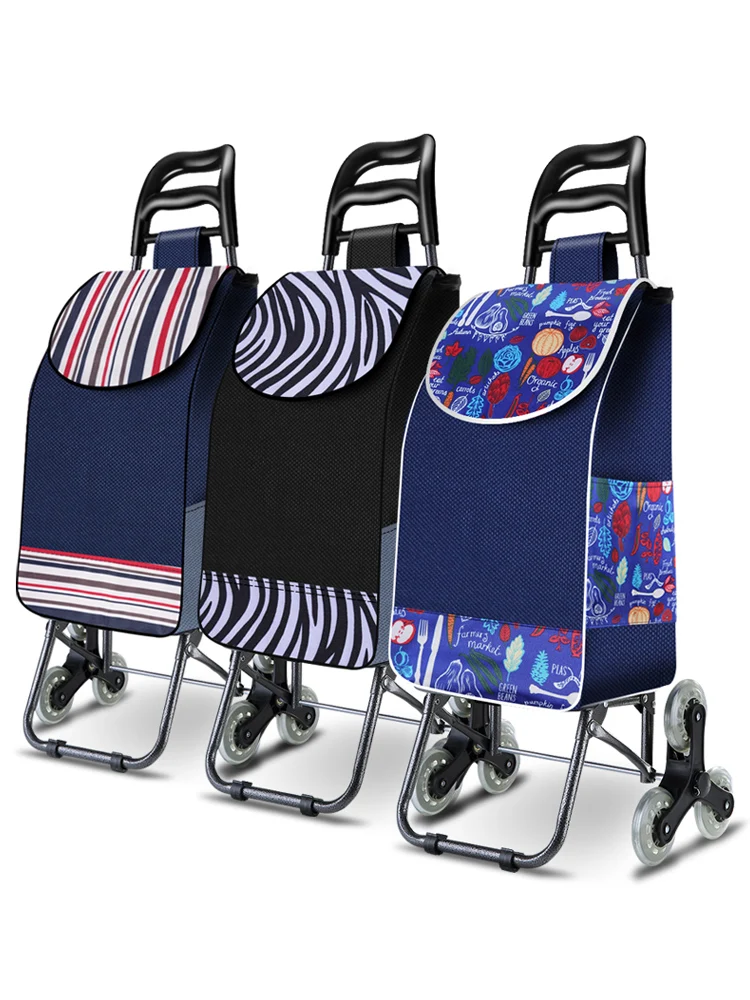 25L Lightweight folding shopping carts Sturdy hand trolleys Shopping Bag Waterproof 6 wheels climb stairs Easily | Дом и сад