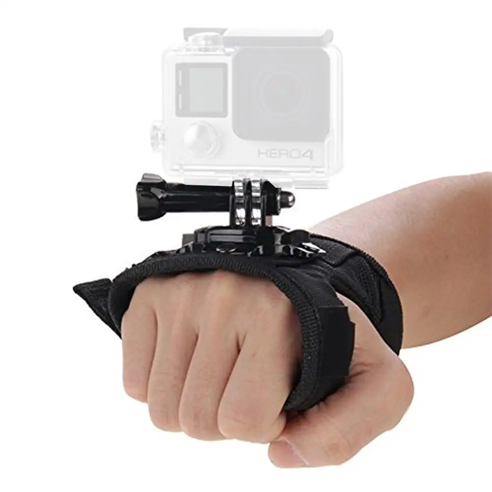 

360 Degrees Wrist Band Arm Strap Belt Tripod Mount Fist For GoPro Band Adapter 3+ Camera Hero 4 For Go 3 Accessories 2 Pro K7B2