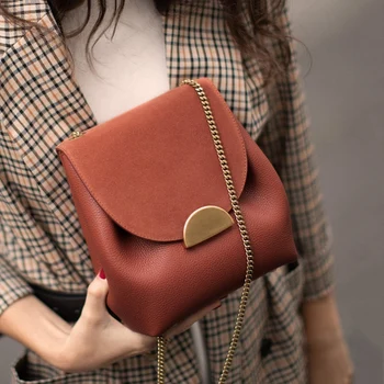 

HISUELY 2020 New Fashion Designer Shoulder Bags For Women PU Leather Handbags and Purse Vintage Messenger Bag Female Bucket bag