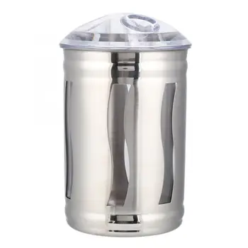 

Stainless Steel Storage Container Jar Visible Coffee Tea Canister Storage Jar Container for Household Use