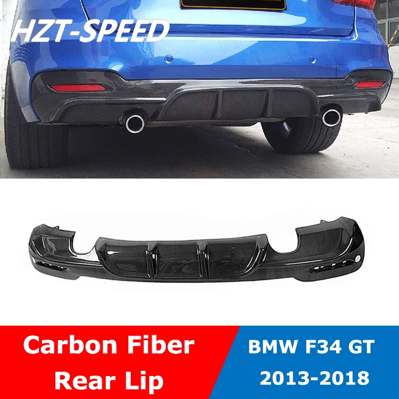 F34 320i углеволоконный автомобильный двухсторонний 2 выхода переднего бампера