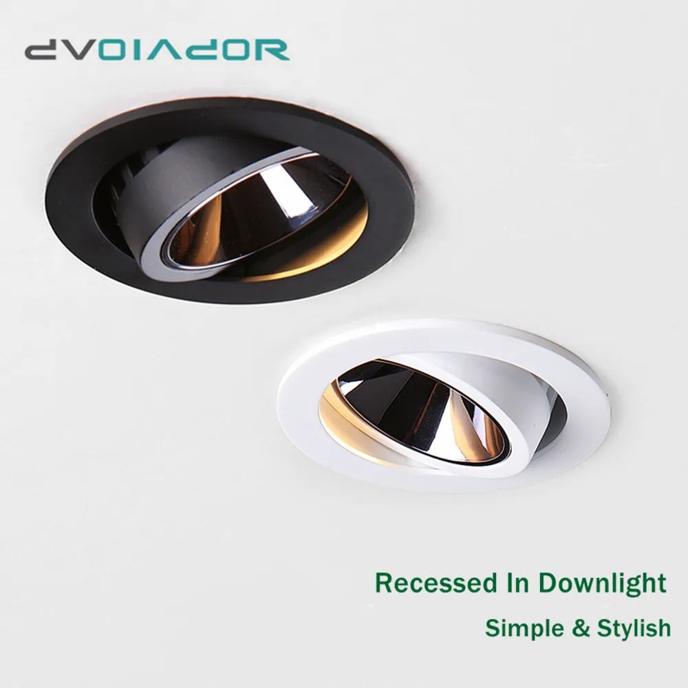 

Ceiling Light Modern Recessed Dimmable Led Ceiling Lamp Aluminum Spot Led 7W 12W 25Â° Adjustable Anti-glare Indoor Home Lighting