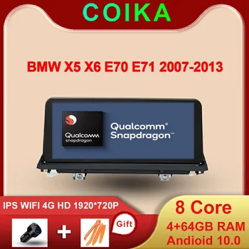 

Carplay 1920*720 Screen Android 10 System Car Radio For BMW E70 E71 07-13 8 Core 4+64G WIFI 4G Auto GPS Navi Stereo Player