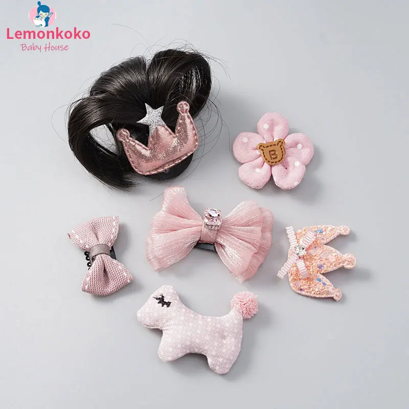 style15 6 шт. детских париков для девочек, заколки, локоны, таблетки головы, детские заколки, заколки для девочек в возрасте от 0 до 1 года - Цвет: style15