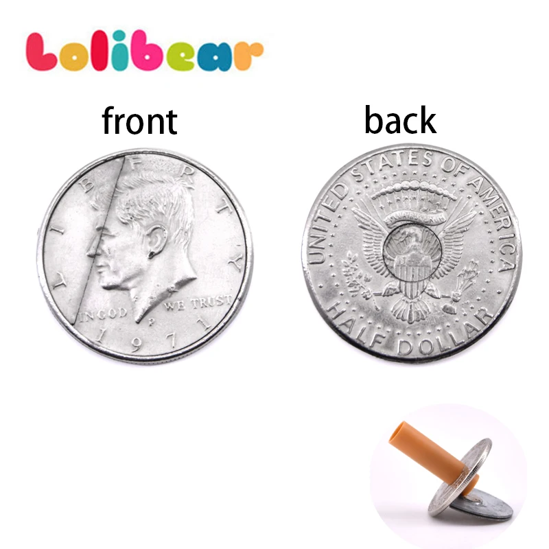 CigarettesThroughCoinsHalfDollarVersionMagicTricksCloseup