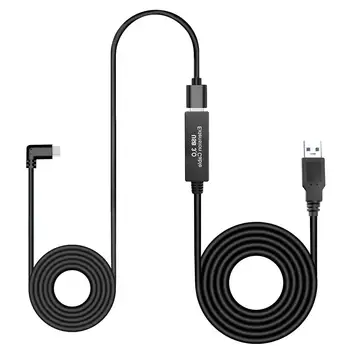 

USB Stable Data Cable Extension Cable with Relay Amplifier Chip Compatible for Oculus Quest Link Steam VR