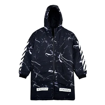 

Plus size men's autumn and winter fat men mid-length plus size padded jacket jacket quilted jacket trend fat padded jacket