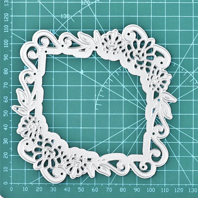 

Naifumodo Lace Dies Flower Frame Metal Cutting Dies New 2019 Dies Scrapbooking Card Making Embossing Stencil DieCut Template