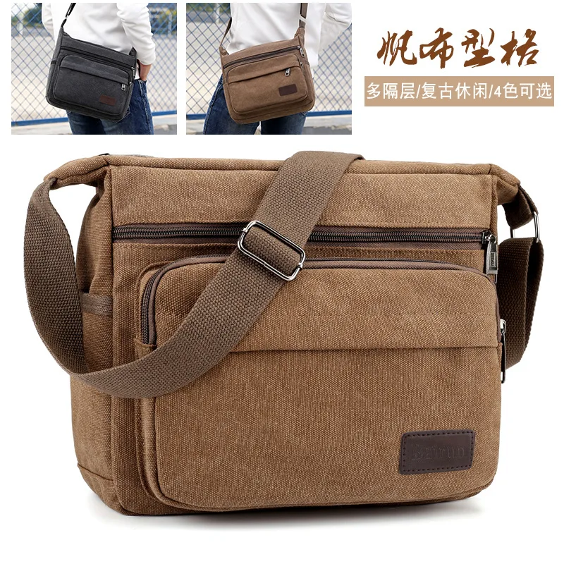 

2018 Autumn & Winter New Style Retro Canvas Stylish Charm Men's Bag Versatile Casual Business Bag