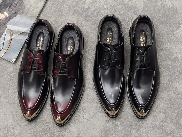 

Men Business Shoes Formal Genuine Leather Business Casual Shoes Men Dress Office Luxury Shoes Size 44 Male Breathable Footwear A