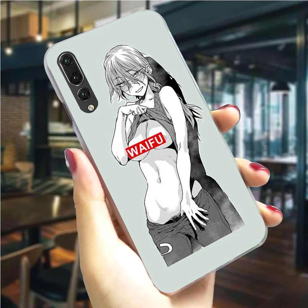 Sugoi семпай аниме Waifu чехол для телефона Huawei Honor 8 Lite 6A 7A 9/10 вид 20 Pro 9X Y6 Y7 Y9 Nova