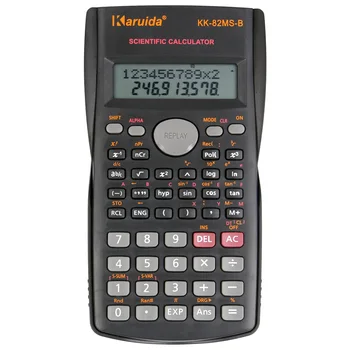 

Portable Student Scientific Calculator 2 Line Display 82MS-B Functions Electronic Calculating Tool Pocket Calculator