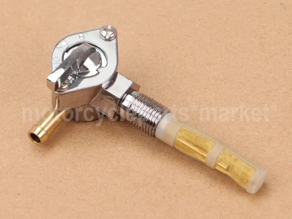 Для Harley 1975- большой двойной и Sportster правый Oulet Petcock 1/" NPT бензиновое горючее газовый масляный бак Pet петух клапан Переключатель Хром