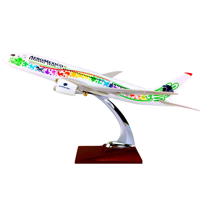 

36CM 1:150 Boeing B787-800 Model AEROMEXICO Airlines W Base Airbus Metal Alloy Aircraft Plane Collection Display or Kids Gifts