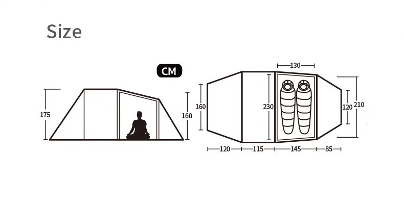 Naturehike Cloud Tourer Сверхлегкий туристический мотоциклетный двойной палаточный тент для отдыха на открытом воздухе, защищенный от дождя и ветра, для кемпинга, 2 палатки