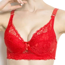  Hot Full cup thin underwear small bra plus size wireless adjustable lace Women's bra breast cover B C D cup Large size Lace Bras 